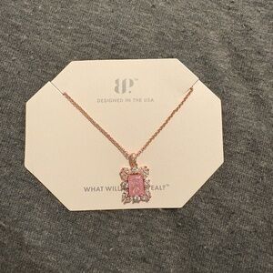 Radiant Pink Sapphire Necklace with Intricate Detailing